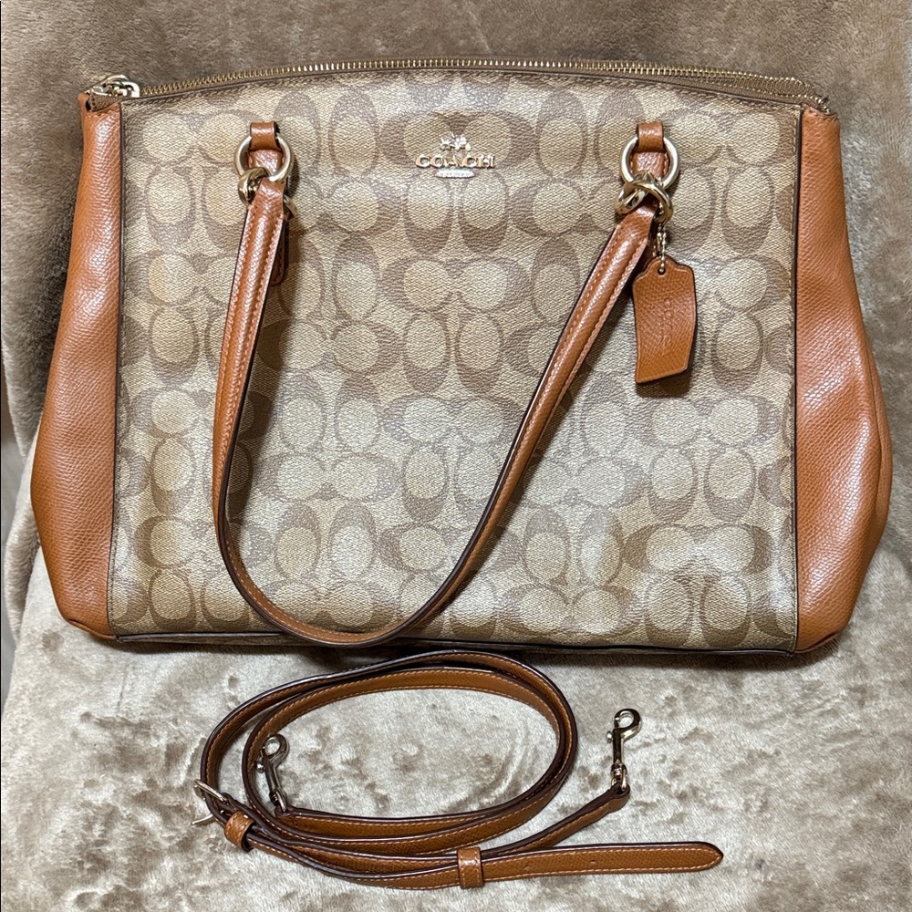 Coach Signature Christie Carryall Tote with Shoulder Strap